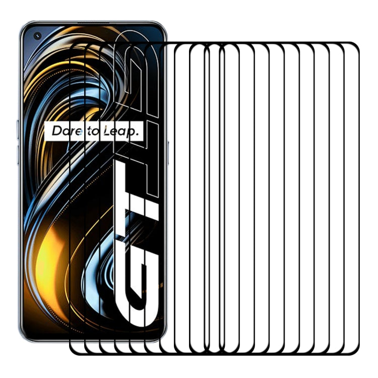 For OPPO Realme GT 5G / Realme GT Master 25 PCS Full Glue Full Cover Screen Protector Tempered Glass Film