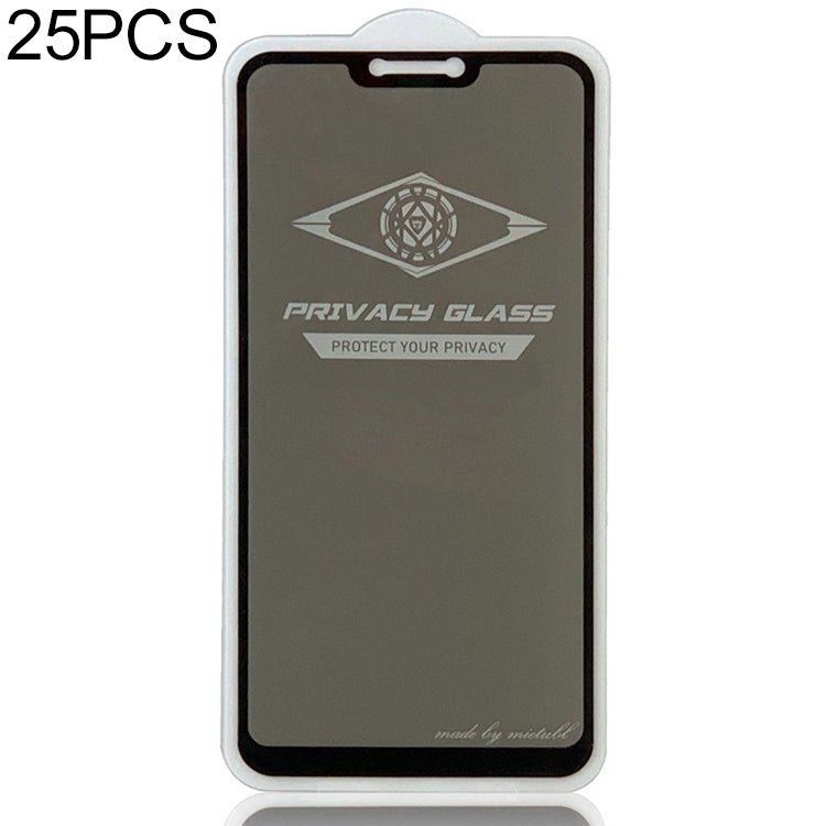 25 PCS MIETUBL For OPPO A5 / A3s Anti-glare Full Screen Tempered Glass Film(Black)
