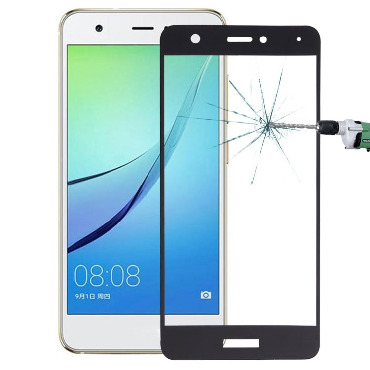 For Huawei nova 0.26mm 9H Surface Hardness Explosion-proof Silk-screen Tempered Glass Full Screen Film