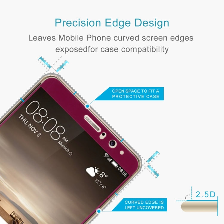 For Huawei Mate 9 0.26mm 9H Surface Hardness Explosion-proof Silk-screen Tempered Glass Full Screen Film