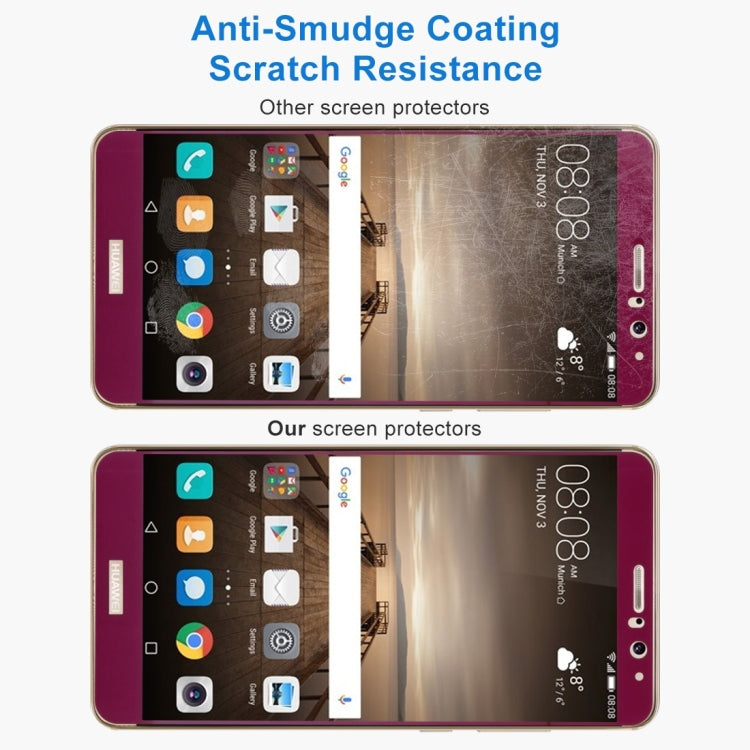 For Huawei Mate 9 0.26mm 9H Surface Hardness Explosion-proof Silk-screen Tempered Glass Full Screen Film