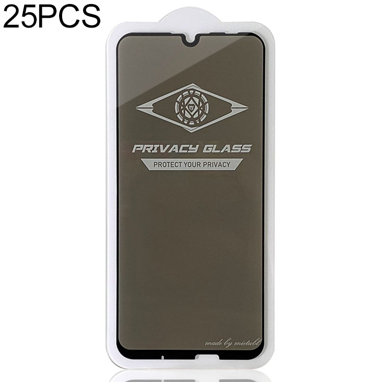 25 PCS MIETUBL For Huawei Honor 10 Lite Anti-glare Full Screen Tempered Glass Film (Black)