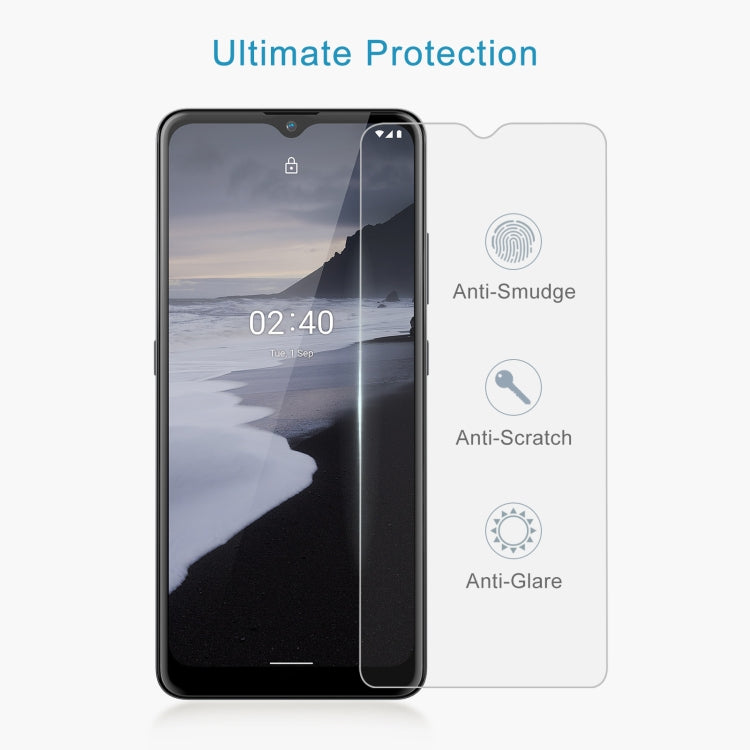 For Nokia 2.4 50 PCS 0.26mm 9H 2.5D Tempered Glass Film