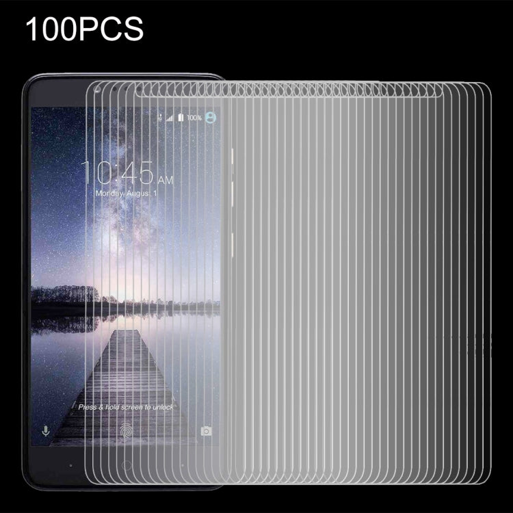 100 PCS for ZTE Zmax Pro 0.3mm 9H Surface Hardness Explosion-proof Non-full Screen Tempered Glass Screen Film