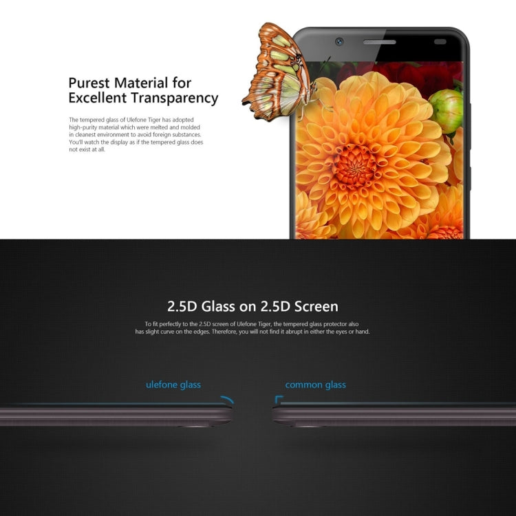 Ulefone Tiger (MPH1564) 9H Surface Hardness Tempered Glass Screen Film