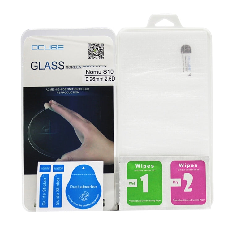OCUBE for Nomu S10 0.26mm 9H Surface Hardness 2.5D Curved Tempered Glass Screen Film