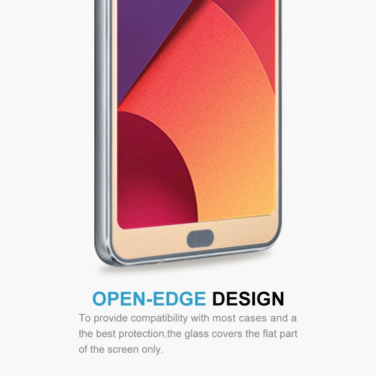 For LG G6 0.3mm 9H Surface Hardness 2.5D Curved Silk-screen Full Screen Tempered Glass Screen Protector