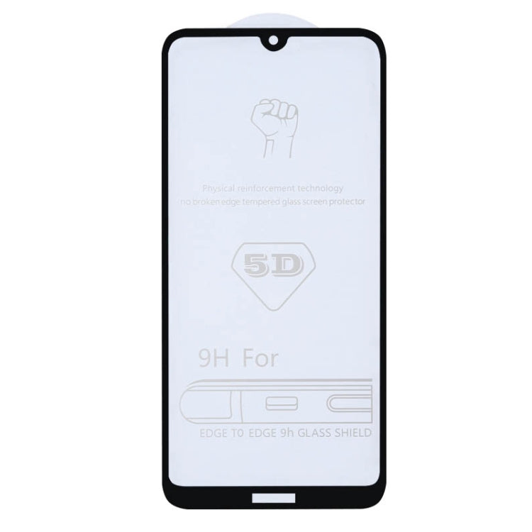 25 PCS 9H 5D Full Glue Full Screen Tempered Glass Film for Huawei Y7 (2019) / Enjoy 9