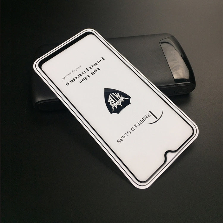 25 PCS MIETUBL Full Screen Full Glue Anti-fingerprint Tempered Glass Film for OPPO F9(Black)