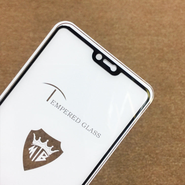 25 PCS MIETUBL Full Screen Full Glue Anti-fingerprint Tempered Glass Film for OPPO R15(Black)