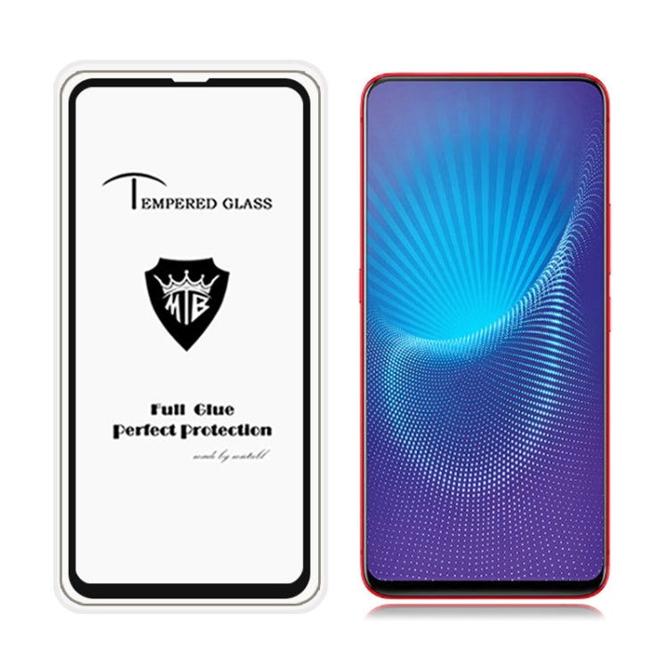 25 PCS MIETUBL Full Screen Full Glue Anti-fingerprint Tempered Glass Film for Vivo NEX S (Black)