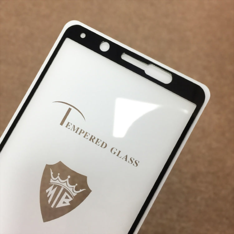 25 PCS MIETUBL Full Screen Full Glue Anti-fingerprint Tempered Glass Film for Vivo V7 (Black)