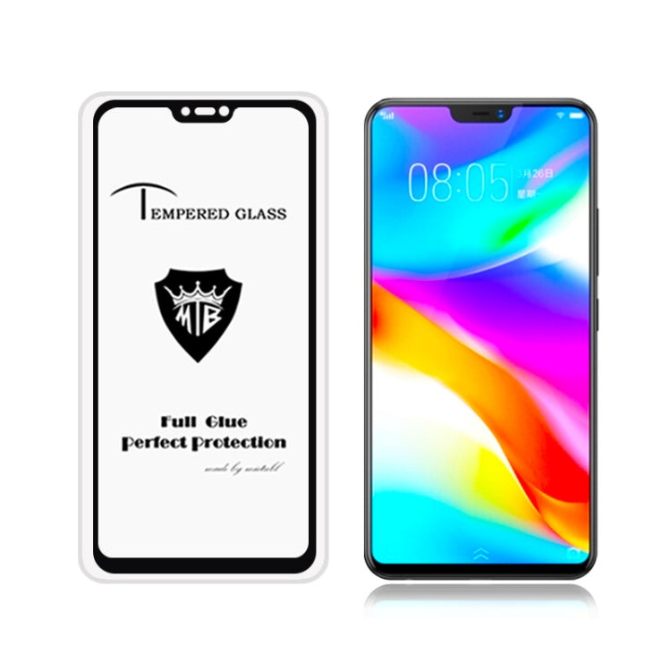 25 PCS MIETUBL Full Screen Full Glue Anti-fingerprint Tempered Glass Film for Vivo V9 (Black)