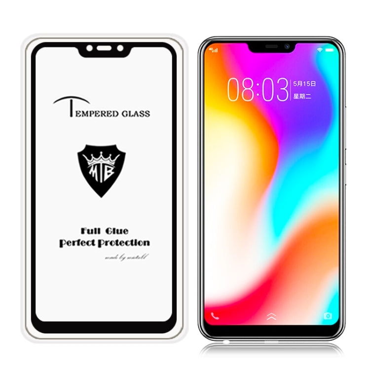 MIETUBL Full Screen Full Glue Anti-fingerprint Tempered Glass Film for Vivo Y81 (Black)