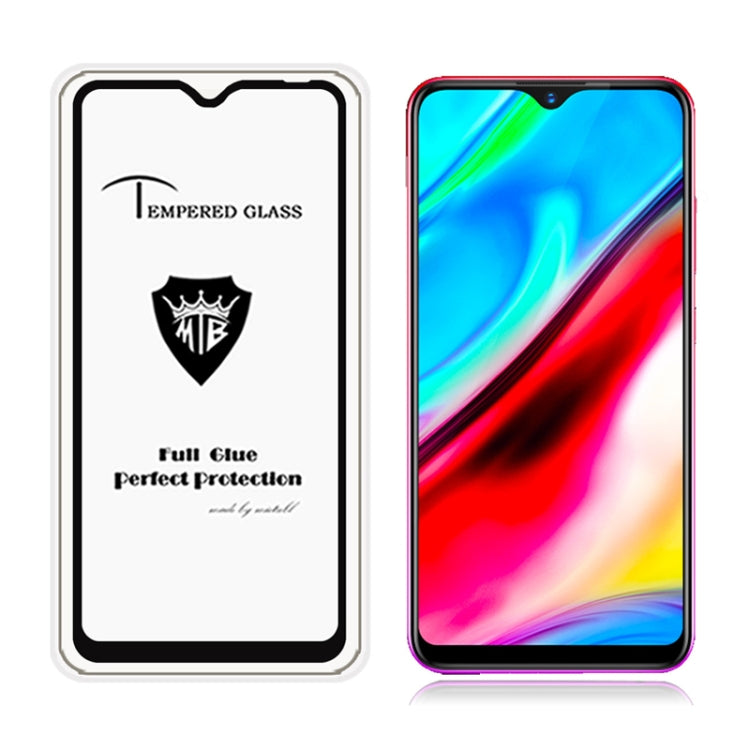 25 PCS MIETUBL Full Screen Full Glue Anti-fingerprint Tempered Glass Film for Vivo Y91 (Black)