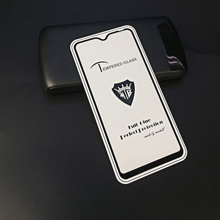 25 PCS MIETUBL Full Screen Full Glue Anti-fingerprint Tempered Glass Film for Vivo Y91 (Black)