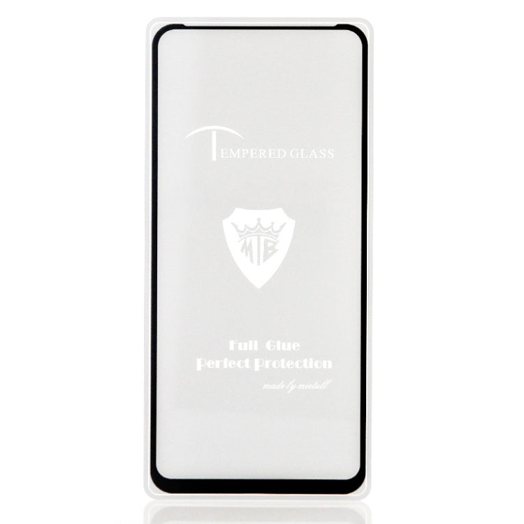 25 PCS MIETUBL Full Screen Full Glue Anti-fingerprint Tempered Glass Film for OPPO Reno 10x Zoom(Black)