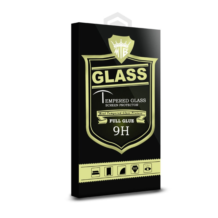 MIETUBL Full Screen Full Glue Anti-fingerprint Tempered Glass Film for Vivo S1 (Black)