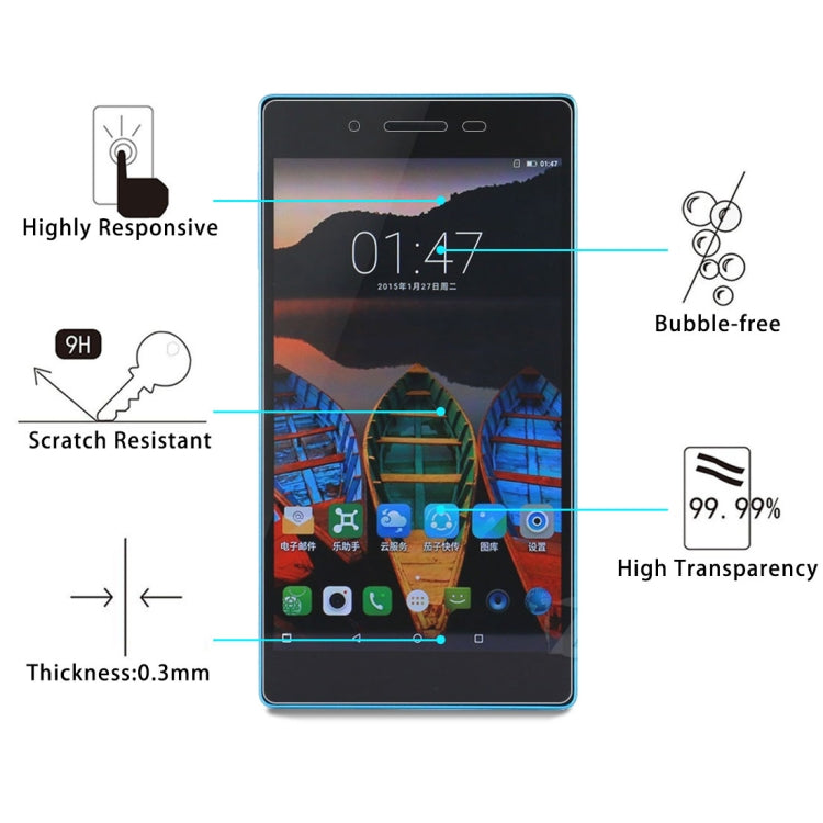 For Lenovo Tab3 7 Essential / 710F 0.3mm 9H Surface Hardness Tempered Glass Screen Protector