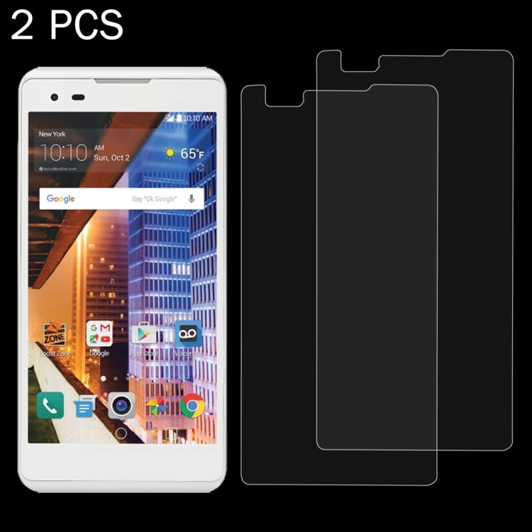 2 PCS For LG Tribute HD / LS676 0.26mm 9H Surface Hardness Explosion-proof Tempered Glass Screen Film
