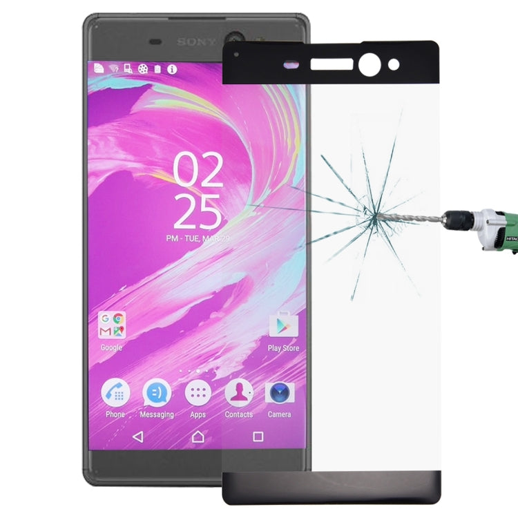 For Sony Xperia XA Ultra 0.26mm 9H Surface Hardness Explosion-proof Colorized Silk-screen Tempered Glass Full Screen Film