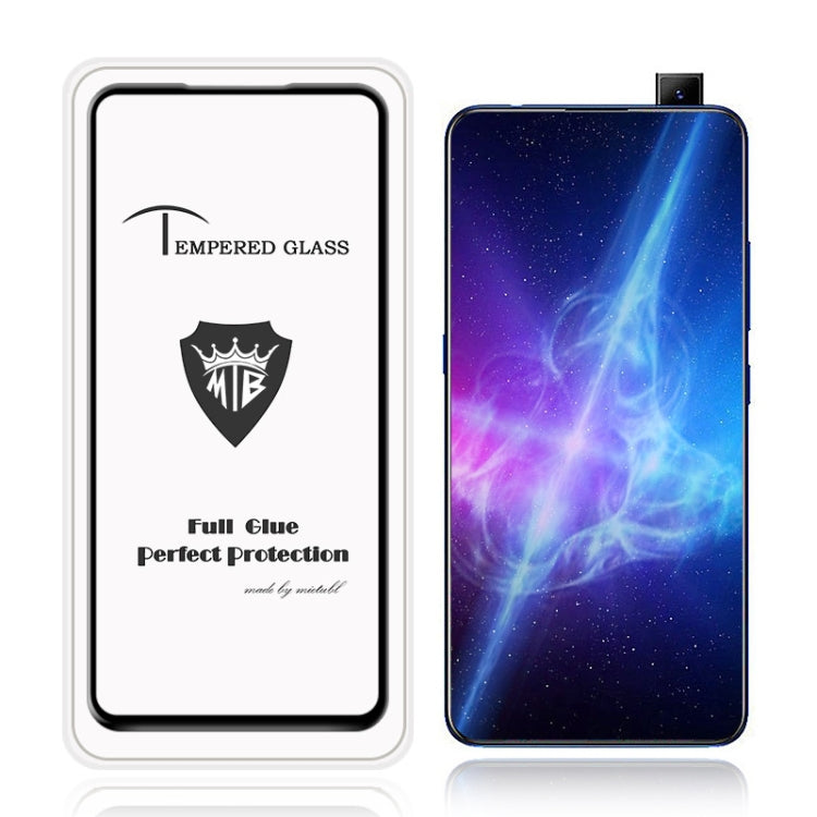 MIETUBL Full Screen Full Glue Anti-fingerprint Tempered Glass Film for Vivo V15 Pro (Black)