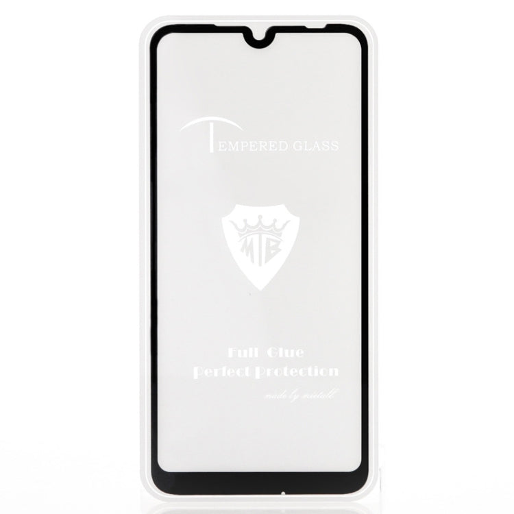 25 PCS MIETUBL Full Screen Full Glue Anti-fingerprint Tempered Glass Film for Xiaomi Redmi 7 (Black)