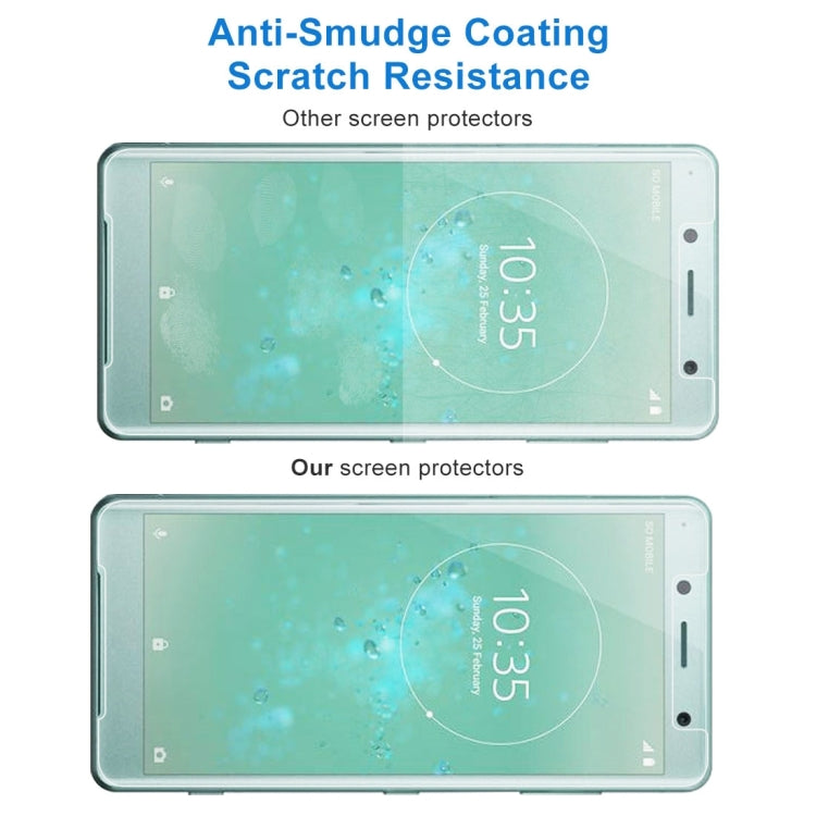 2 PCS for Sony Xperia XZ2 Compact 0.26mm 9H Surface Hardness 2.5D Explosion-proof Tempered Glass Screen Film