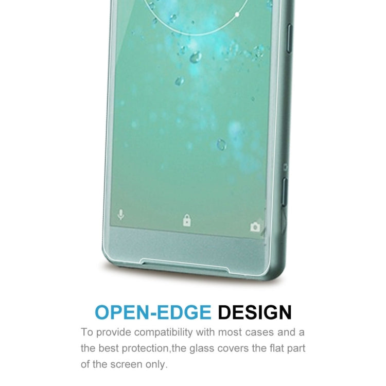 50 PCS for Sony Xperia XZ2 Compact 0.26mm 9H Surface Hardness 2.5D Explosion-proof Tempered Glass Screen Film, No Retail Package