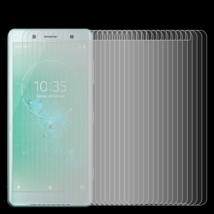 50 PCS for Sony Xperia XZ2 Compact 0.26mm 9H Surface Hardness 2.5D Explosion-proof Tempered Glass Screen Film, No Retail Package