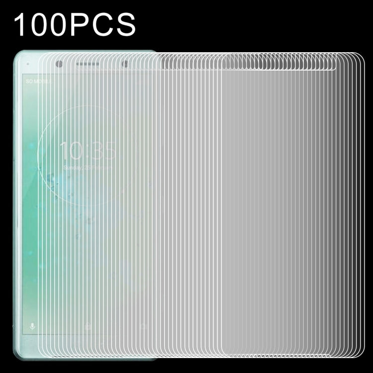 100 PCS for Sony Xperia XZ2 Compact 0.26mm 9H Surface Hardness 2.5D Explosion-proof Tempered Glass Screen Film