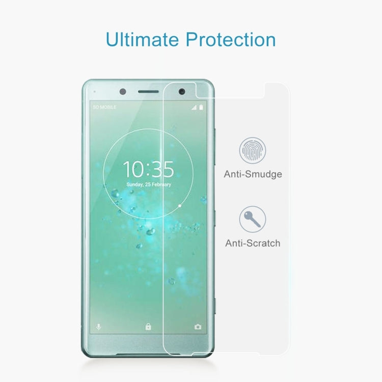 100 PCS for Sony Xperia XZ2 Compact 0.26mm 9H Surface Hardness 2.5D Explosion-proof Tempered Glass Screen Film