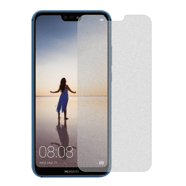 10 PCS Non-Full Matte Frosted Tempered Glass Film for Huawei P20 Lite