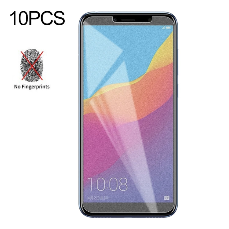 10 PCS Non-Full Matte Frosted Tempered Glass Film for Huawei Honor 7A