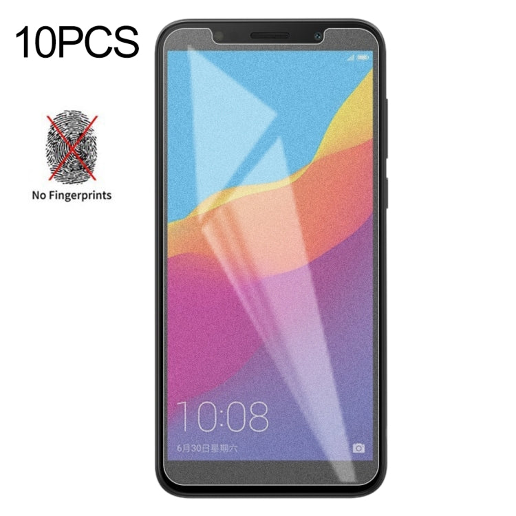 10 PCS Non-Full Matte Frosted Tempered Glass Film for Huawei Honor Play 7