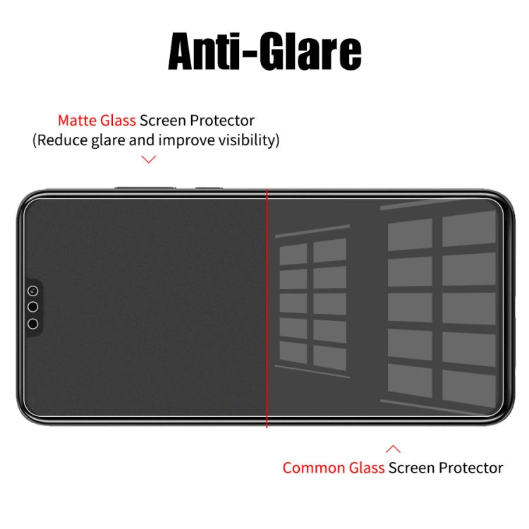 10 PCS Non-Full Matte Frosted Tempered Glass Film for Huawei Honor Play 7