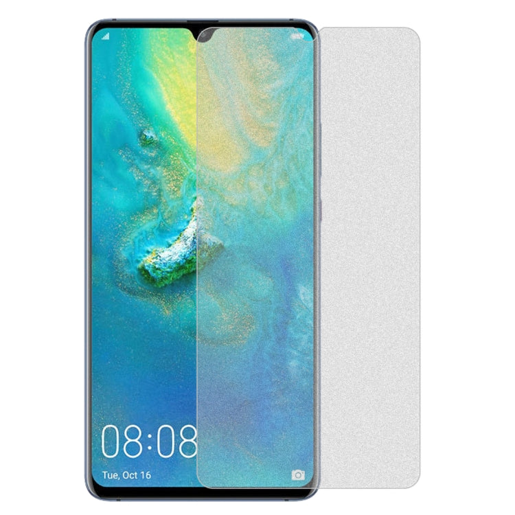 50 PCS Non-Full Matte Frosted Tempered Glass Film for Huawei Mate 20X, No Retail Package