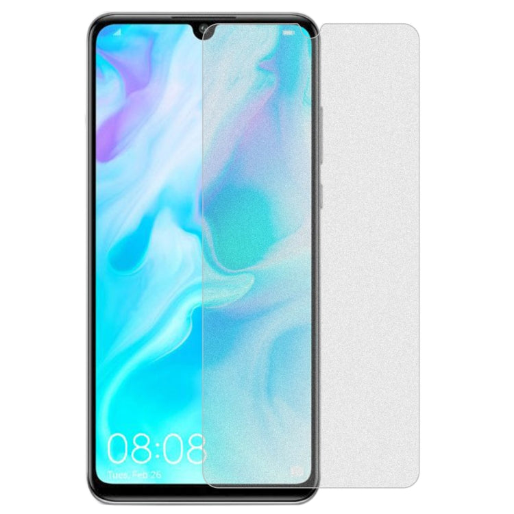 50 PCS Non-Full Matte Frosted Tempered Glass Film for Huawei P30 Lite, No Retail Package