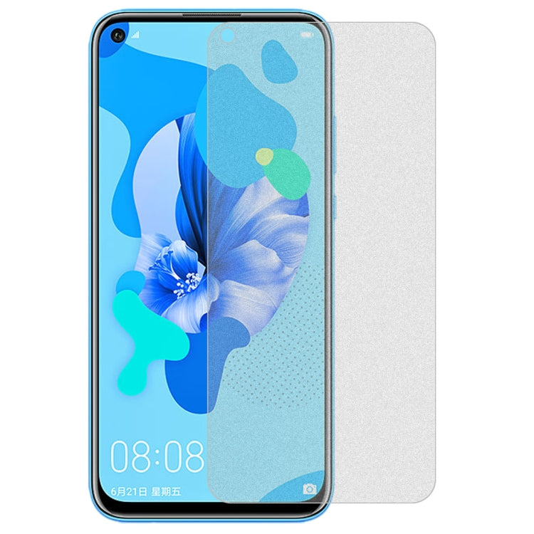 50 PCS Non-Full Matte Frosted Tempered Glass Film for Huawei Nova 5i, No Retail Package