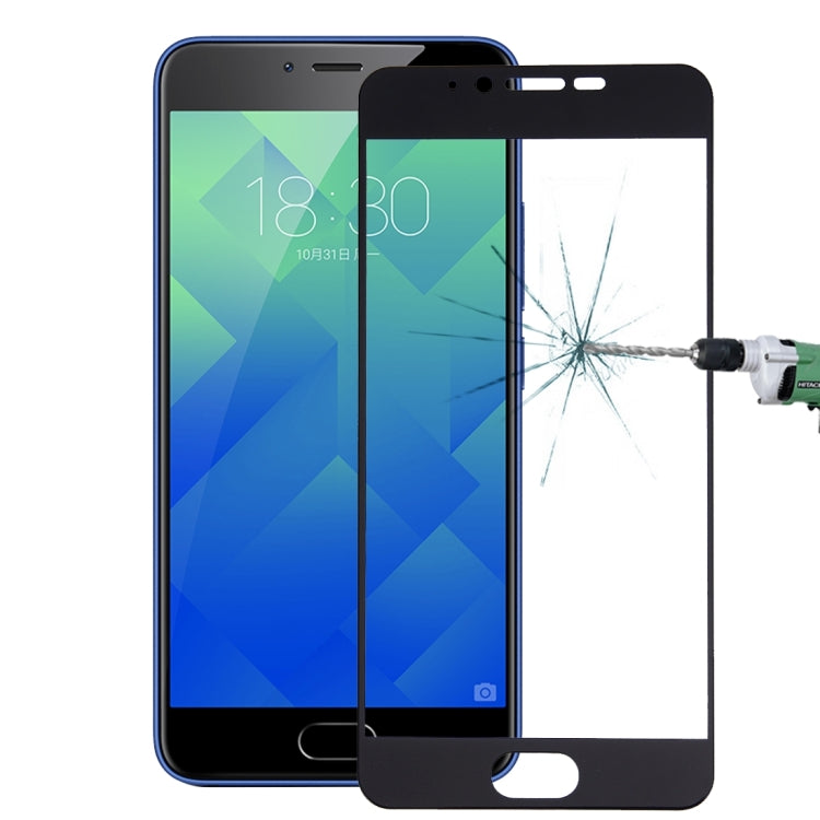 For Meizu M5 0.26mm 9H Surface Hardness Explosion-proof Silk-screen Tempered Glass Full Screen Film