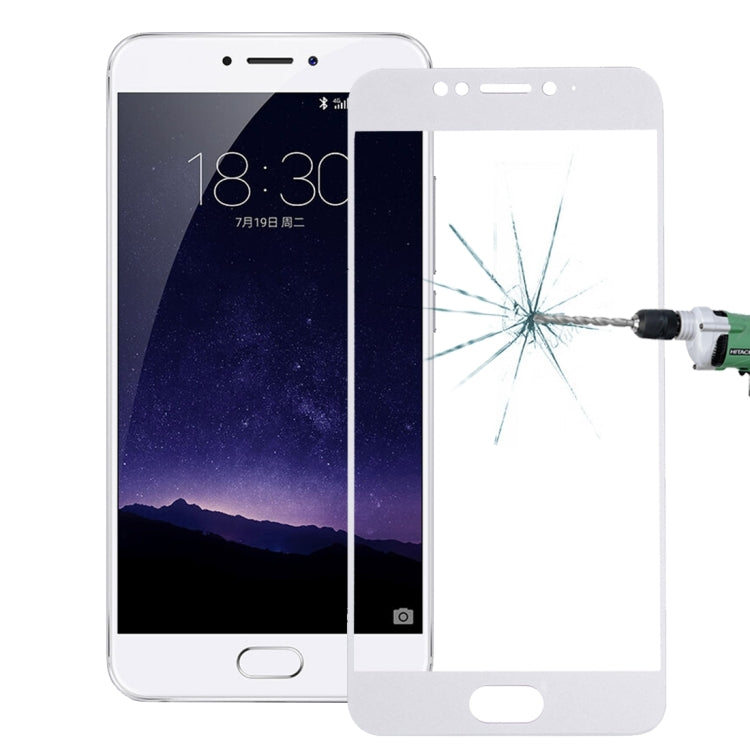 For Meizu MX6 0.26mm 9H Surface Hardness Explosion-proof Silk-screen Tempered Glass Full Screen Film
