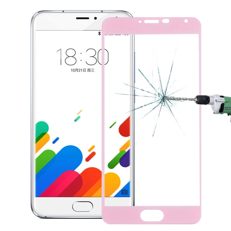 For Meizu Metal 0.26mm 9H Surface Hardness Explosion-proof Silk-screen Tempered Glass Full Screen Film