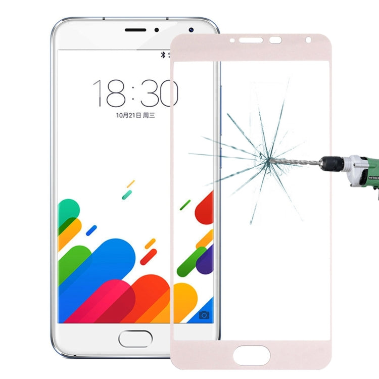 For Meizu Metal 0.26mm 9H Surface Hardness Explosion-proof Silk-screen Tempered Glass Full Screen Film