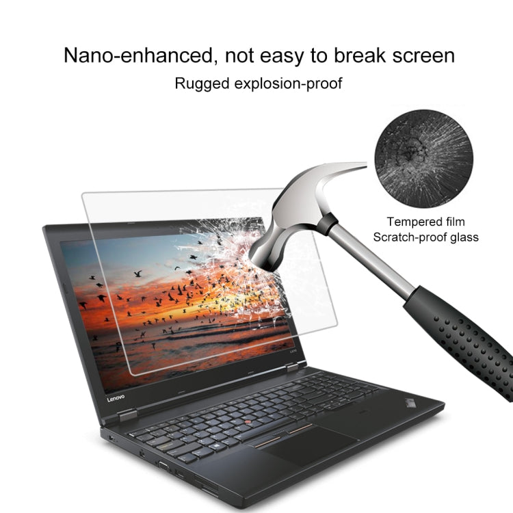 9H Surface Hardness Full Screen Tempered Glass Film for Lenovo ThinkPad L570 15.6 inch