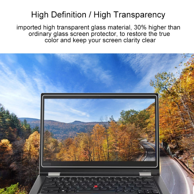 0.4mm 9H Surface Hardness Full Screen Tempered Glass Film for Lenovo ThinkPad X380 Yoga 13.3 inch