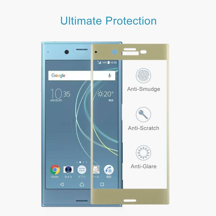 For Sony Xperia XZs 0.33mm 9H Surface Hardness 3D Curved Full Screen Tempered Glass Screen Protector