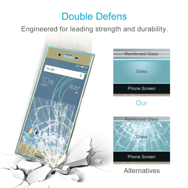 For Sony Xperia XZs 0.33mm 9H Surface Hardness 3D Curved Full Screen Tempered Glass Screen Protector
