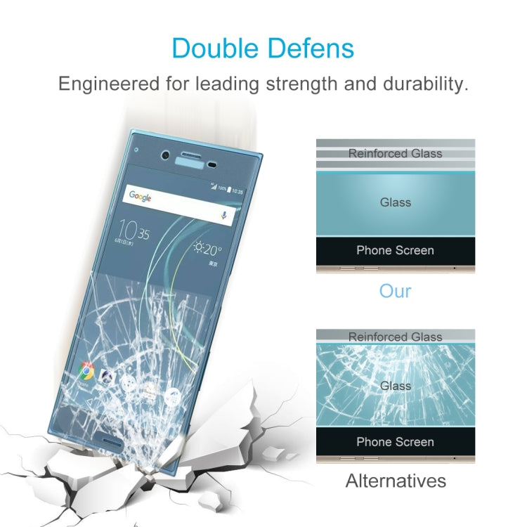 For Sony Xperia XZs 0.33mm 9H Surface Hardness 3D Curved Full Screen Tempered Glass Screen Protector