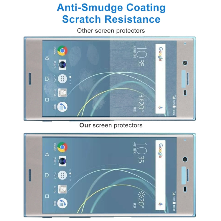 For Sony Xperia XZs 0.33mm 9H Surface Hardness 3D Curved Full Screen Tempered Glass Screen Protector