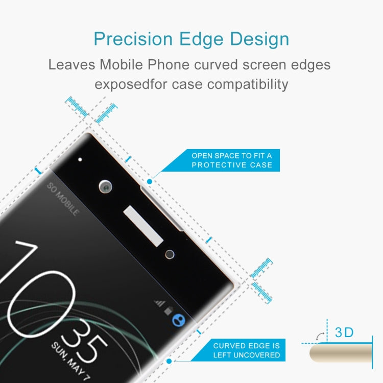 For Sony Xperia XA1 0.33mm 9H Surface Hardness 3D Curved Full Screen Tempered Glass Screen Protector